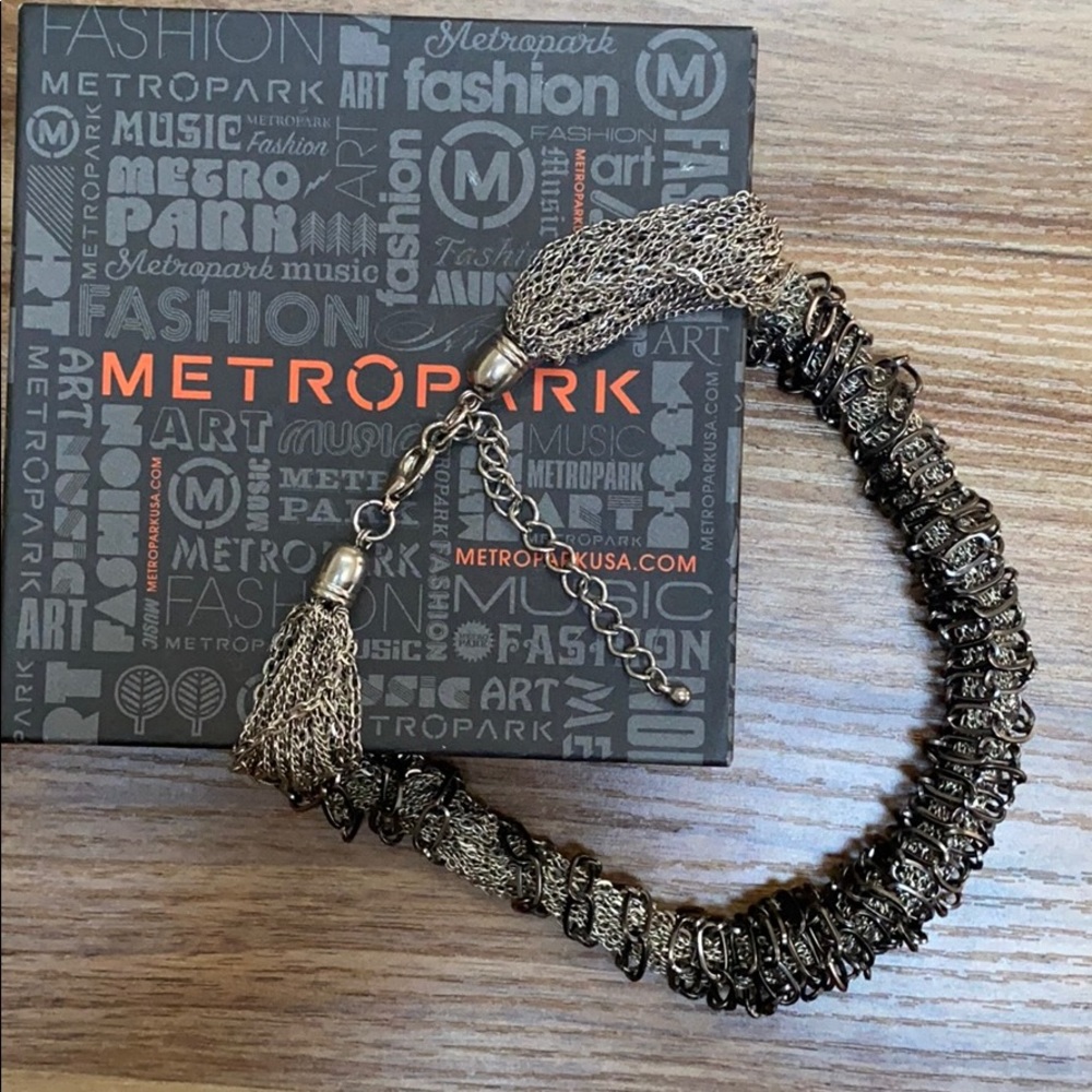Metropark Multi Chain Silver Necklace